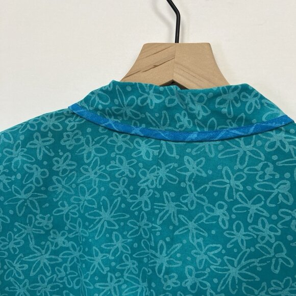 Carole Little Vintage Floral Skirt Set Size 8 Blue Turquoise Blazer - Picture 8 of 8